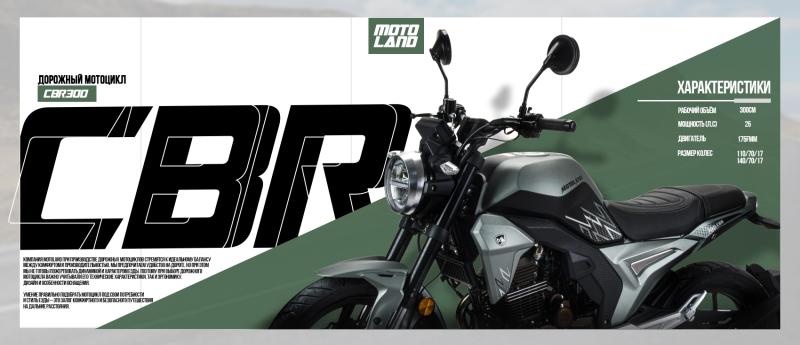 НОВИНКА - Мотоцикл дорожный Motoland 300 CBR